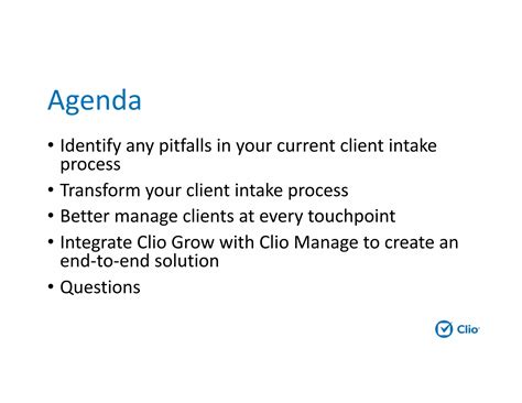 Improve your client intake process with Clio Grow | PDF