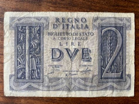 Banknote Italien Lire Kaufen Auf Ricardo