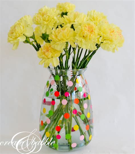 Polka Dot Vase {DIY} Create and Babble