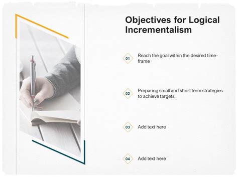 Stepwise Strategy Objectives For Logical Incrementalism Ppt