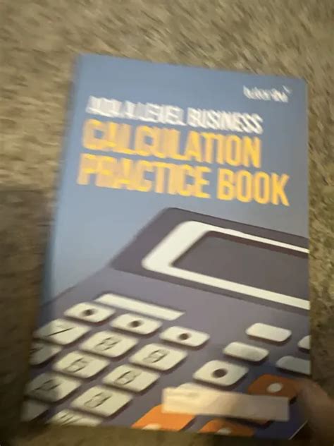 Aqa A Level Business Calculation Practice Book Tutor2u £500 Picclick Uk