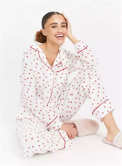 Sainsburys £23 Heart Print ‘gorgeous Valentines Day Pyjamas Are