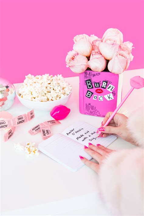 Movie Night Diy Mean Girls Burn Book Vase