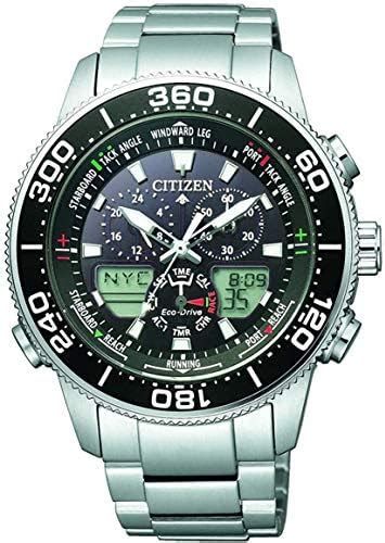 Citizen Mens Solar Powered Watch Analog Digital Display And Solid