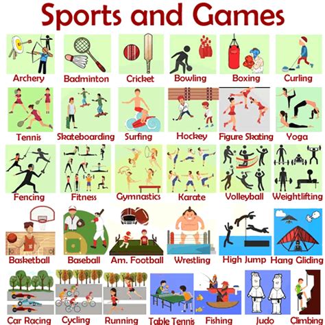 VOCABULARY - Sports and Games - Welcome to Learn English with Carlo