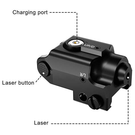 Rechargeable Tactical Compact Red Dot Laser Sight With Picatinny Weaver