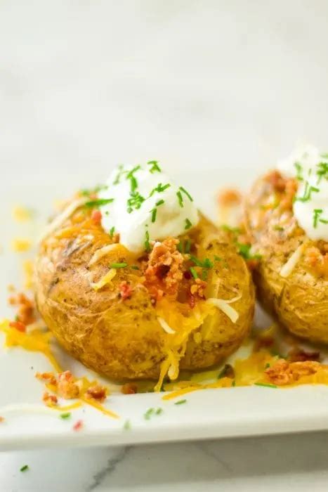 The Perfect Loaded Baked Potato Restaurant Style Baked Potato Recipe