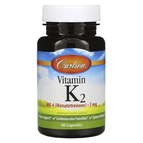 Carlson Vitamin K2 5 Mg 60 Capsules