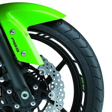 Kawasaki ER 6f Wheel Rim Stripes With Logos Moto Discovery