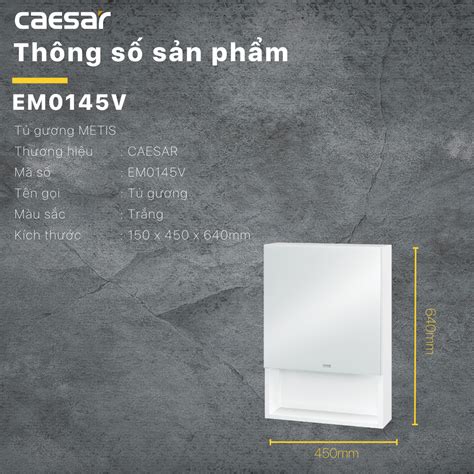 Tủ Gương Em0145v Caesar Eshop