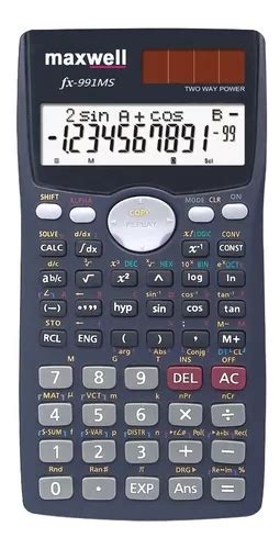 Calculadora Científica Maxwell Fx 991 Ms Color Azul Petróleo Mercadolibre