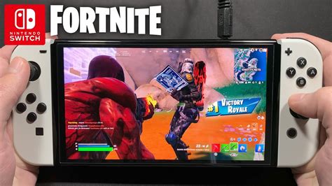 Fortnite On Nintendo Switch Oled Victory Royale Youtube