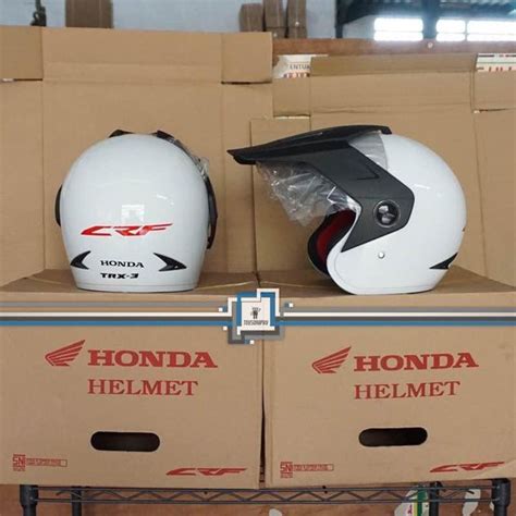 Jual Helm Honda Crf Half Face Trail Putih Trx Trx Trx Helm Di