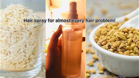 Fenugreek And Rice Water For Hair Hair Growth Spary Youtube