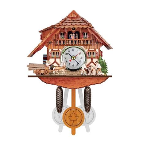 Clock Coucou Horloge Murale Carillon R Veil R Tro De Salon En Bois Aih