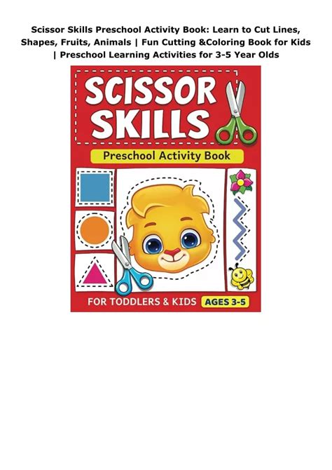 Ppt Book ️[read] ️ Scissor Skills Preschool Activity Book Learn To