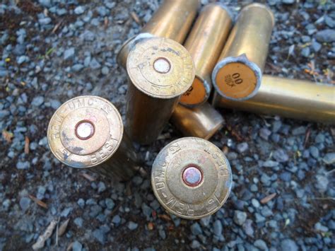 Four Bees Us Military Ww2 Shotgun Shot Shells M19 Brass 12 Gauge 00 Buckshot Remington