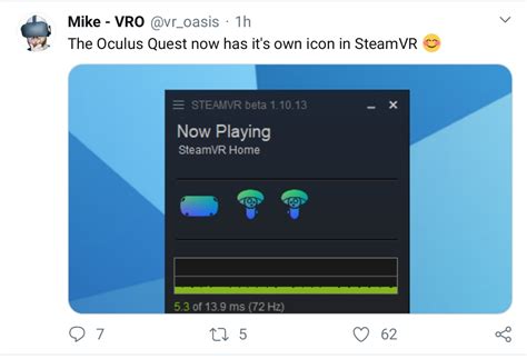 The Oculus Quest now has it's own icon in SteamVR : r/OculusQuest