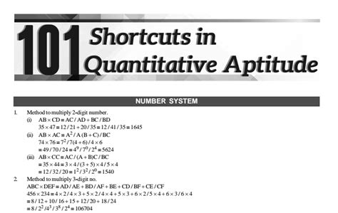 Download 101 Maths Tricks and Shortcuts with section wise Topics in Pdf- free