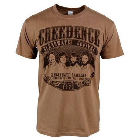 Hombres Retro Creedence Clearwater Revival Rock Camiseta Marr N