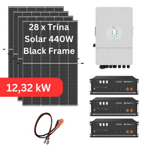 12 32 KWp Trina Solar Vertex 440W Deye SUN 12K SG04LP3 EU Hybridwec