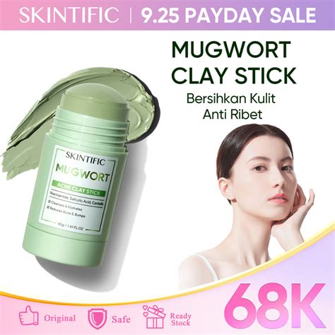 Jual Originalskintific Mugwort Anti Pores Acne Clay Stick G