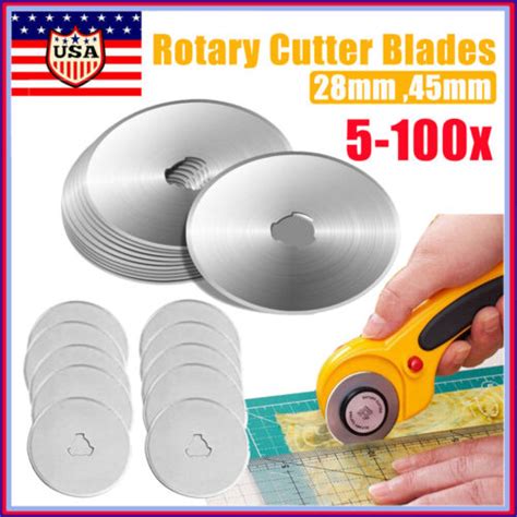 Rotary Cutter Spare Blades 28mm 45mm Leather Quilters Sewing