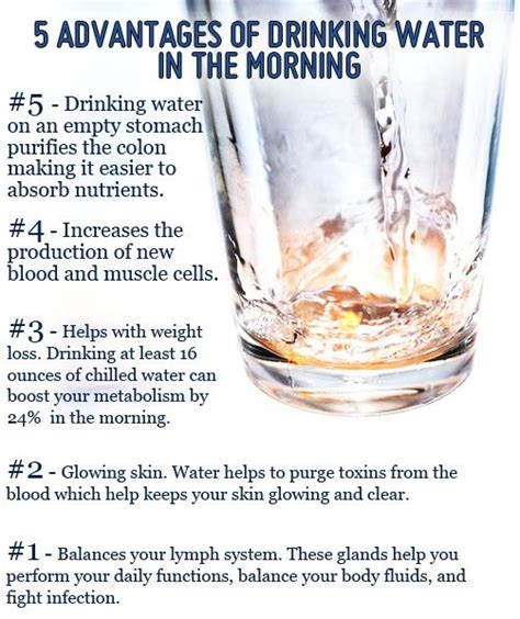 Benefits Of Drinking Water In The Morning