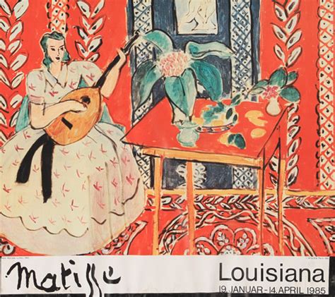 HENRI MATISSE Utställningsaffisch Louisiana Konst Grafik Auctionet