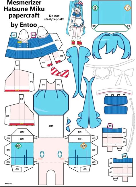 Mesmerizer Miku By Entoo In 2024 Paper Doll Template Hatsune Miku Paper Dolls Diy