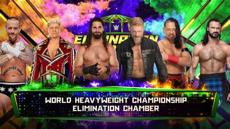 Wwe World Heavyweight Championship Elimination Chamber Wwe K