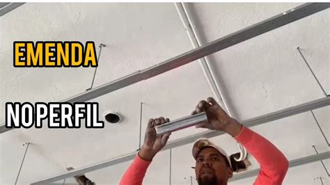 Como Fazer Emenda No Perfil De Teto Estrutura Para Drywall YouTube