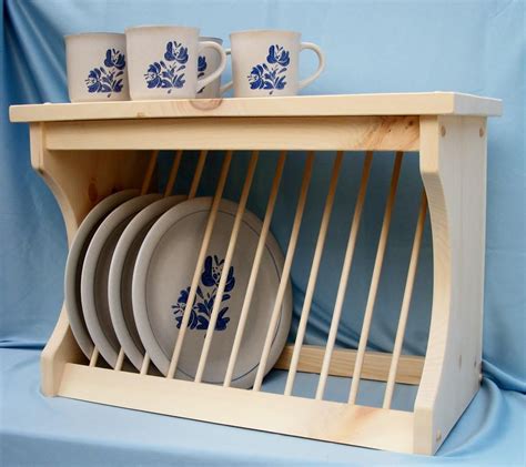 Wooden Dish Rack Wooden Plate Rack Diy Plate Rack Plate Hangers