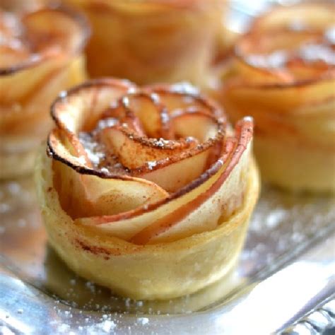 Apple Rose Puffed Pastries Recipe Cart