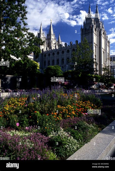 Mormons - Mormon Temple. The Mormon Temple in Salt Lake City, Utah. USA ...