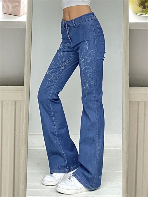 Jacuqeline Flare Flares Y K Jeans Vintage Low Rise Pants Fairy