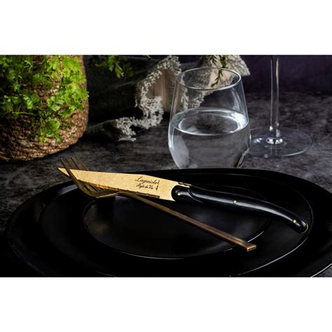 Laguiole Style De Vie Prestige Line Steakmessenset Goud Kopen Mystore Nl