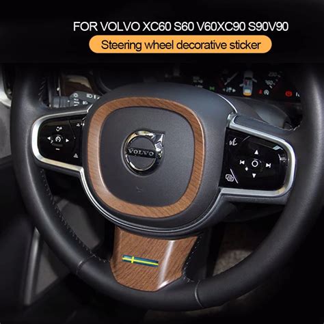 For Volvo S90 XC60 Steering Wheel Ring XC90 V90 S60 V60 Trim Frame