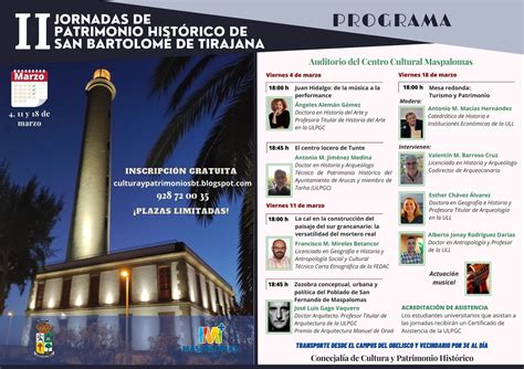 Jornadas Patrimonio Histórico San Bartolomé de Tirajana