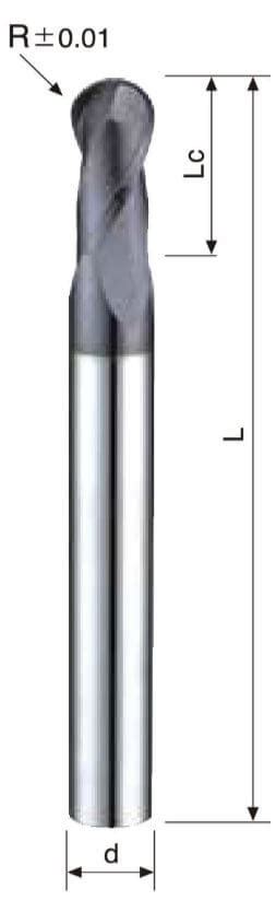 Ten Soon Machine Tools Inc Flutes Ball Endmill Long Shank