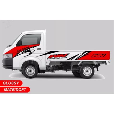 Jual Cutting Sticker Mobil Pick Up New Carry Desain Bisa Custom