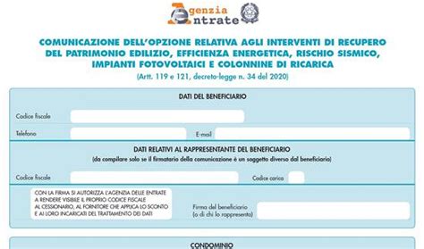 Superbonus Dalle Entrate La Circolare E Il Modello Per La