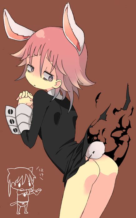 Rule 34 1other Ambiguous Gender Androgynous Ass Bunny Ears Bunny Tail Crona Soul Eater Cute