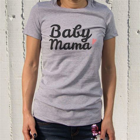 Printing Baby Mama T Shirts Cute Graphic Shirt For New Mom