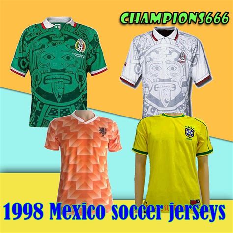 1998 World Cup Mexico Retro Soccer Jerseys 1998 Mexico National