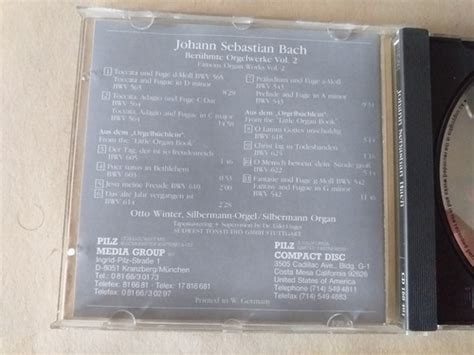 Cd Bach Famous Organ Works Vol Cuotas Sin Inter S