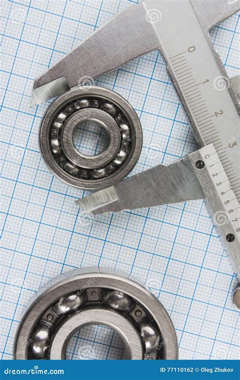 Calipers Bearing And Square Stock Photo Image Of Technology Square