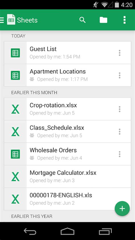 Google Sheets Android Apps On Google Play