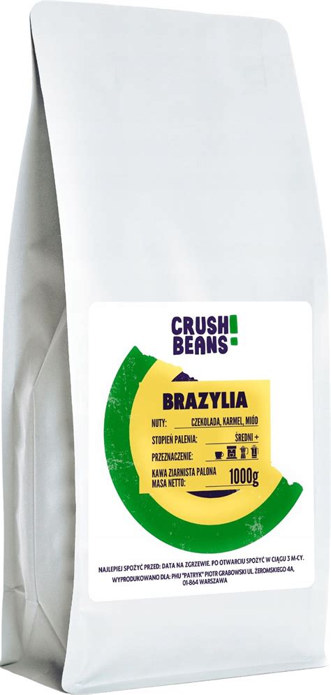 Kawa Kafelov Ziarnista 100 Arabica 1Kg Brazylia Crush Bean Ceny I