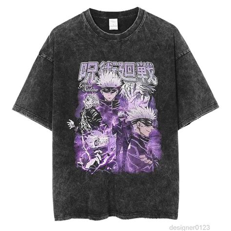 Camiseta De Anime Jujutsu Kaisen Camiseta Lavada De Gojo Satoru